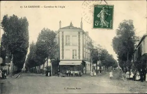 Ak La Garenne Colombes Hauts de Seine, Carrefour de l'Aigle