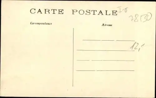 Ak Les Mureaux Yvelines, Crue de la Seine, 1910, La Chaussee