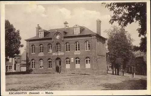 Ak Escarbotin Somme, Mairie