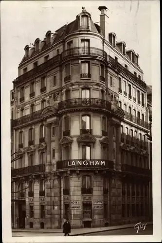 Ak Paris VIII., Langham Hotel, 19 Avenue de Friedland