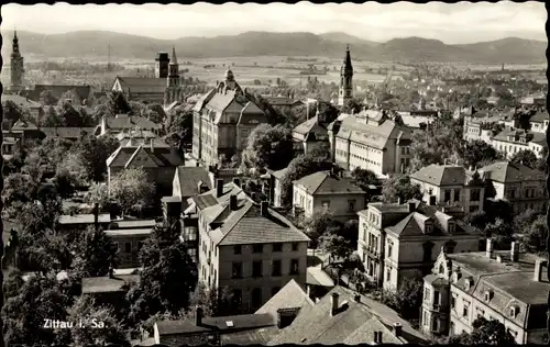 Ak Zittau in Sachsen, Stadtübersicht