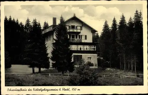 Ak Fleckl im Fichtelgebirge Warmensteinach Oberfranken, Ochsenkopfhaus