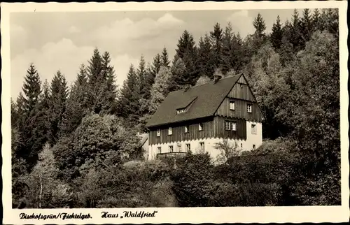 Ak Bischofsgrün im Fichtelgebirge, Haus Waldfried, Pension Küspert