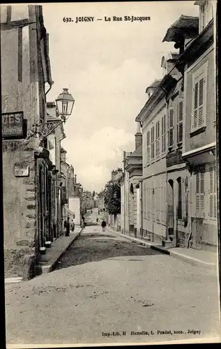 Ak Joigny Yonne, La Rue St Jacques