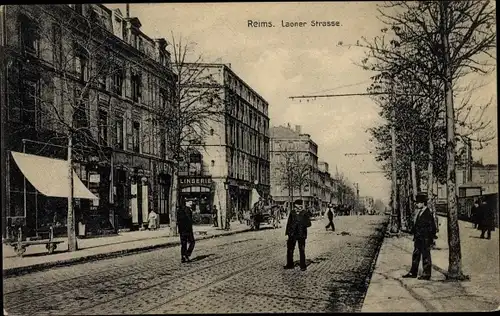 Ak Reims Marne, Laoner Straße