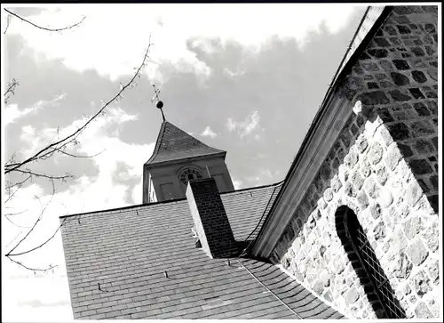 Foto Berlin Neukölln Rudow, Bert Sass, Evangelische Kirche, Teilansicht