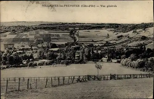 Ak Villaines les Prévôtes Côte d’Or, Vue generale
