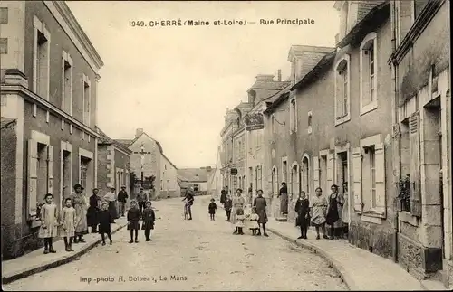 Ak Cherre Maine et Loire, Rue Principale