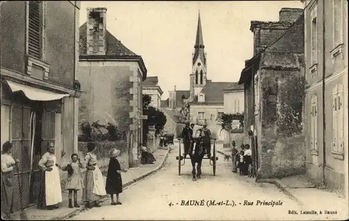 Ak Baune Loire Authion Maine et Loire, Rue Principale