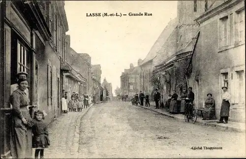 Ak Lasse Maine et Loire, Grande Rue