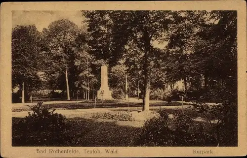 Ak Bad Rothenfelde am Teutoburger Wald, Kurpark