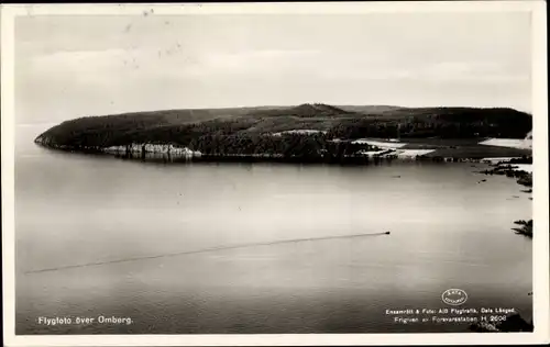 Ak Omberg Schweden, Flygfoto