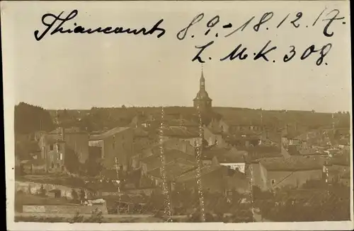 Foto Ak Thiaucourt-Regniéville Lothringen Meurthe et Moselle, Blick auf den Ort