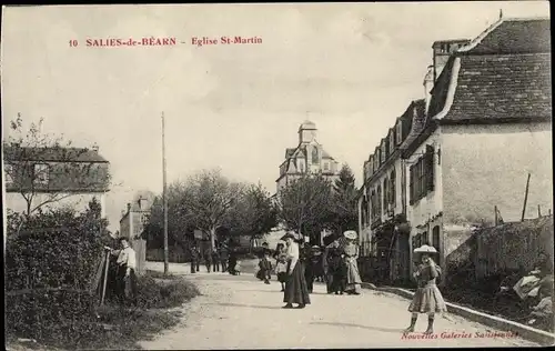 Ak Salies de Beárn Pyrénées Atlantiques, Eglise St. Martin