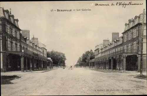 Ak Deauville Calvados, Les Galeries