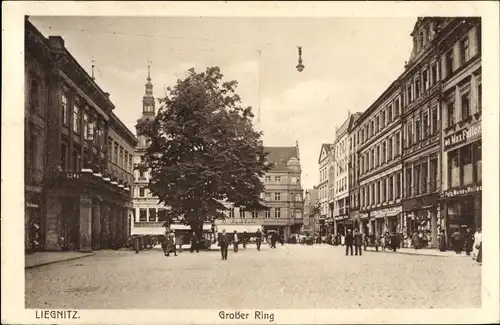 Ak Legnica Liegnitz Schlesien, Großer Ring