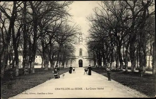 Ak Châtillon sur Seine Côte d’Or, Le Cours l'Abbe