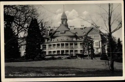 Ak Falkenstein Königstein im Taunus, Res. Kurlazarett, Hauptgebäude