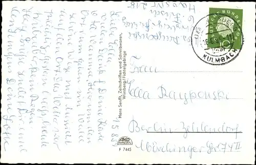 Ak Wirsberg im Fichtelgebirge, Rathaus, Jugendheim, Hotel Hubertus, Total