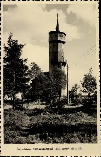 Ak Oberweißbach im Weißbachtal Thüringen, Blick auf den Fröbelturm