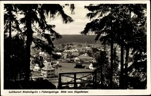 Ak Bischofsgrün im Fichtelgebirge, Blick vom Hügelfelsen