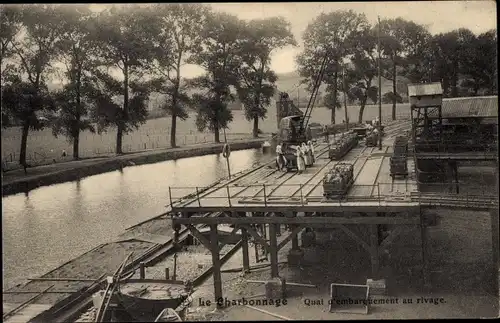 Ak Le Charbonnage, Quai d'embarquement au rivage