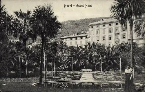 Ak Nervi Genova Genua Liguria, Grand Hotel