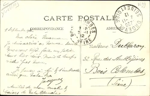 Ak Orgeval Yvelines, Interieur de l'Eglise