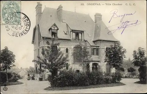 Ak Orgeval Yvelines, Villa Chartier