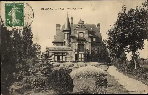 Ak Orgeval Yvelines, Villa Chartier