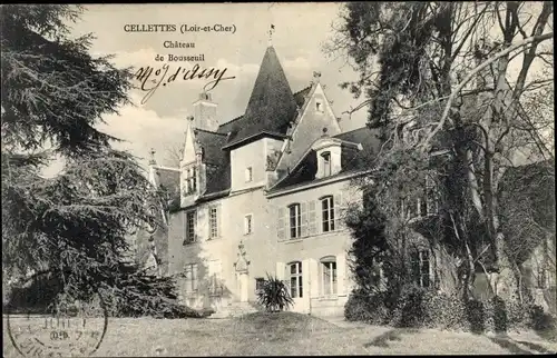 Ak Cellettes Loir et Cher, Chateau de Bousseuil