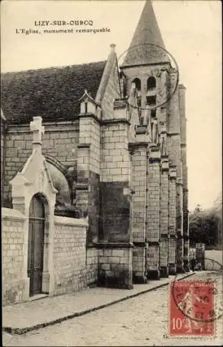 Ak Lizy sur Ourcq Seine et Marne, Kirche