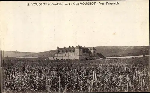 Ak Vougeot Cote d'Or, Le Clos Vougeot, Vue d'ensemble