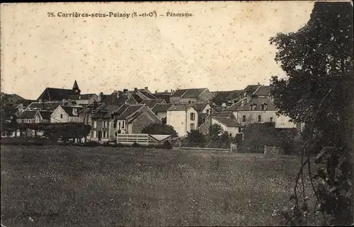 Ak Carrieres sous Poissy Yvelines, Panorama