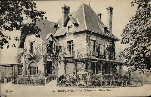 Ak Bougival Yvelines, Le Chateau des Deux Rives