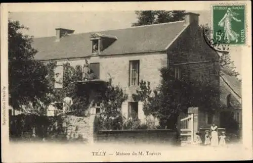 Ak Tilly Sur Seulles Calvados, Maison de M. Travers