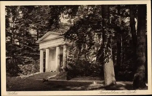 Ak Gotha in Thüringen, Tempelchen im Park, F. W. v. Erdmannsdorff