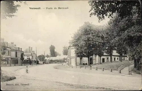 Ak Verneuil sur Avre Eure, Porte de Breteuil