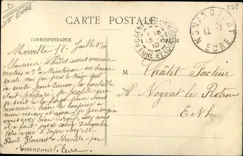 Ak Nonancourt Eure, Usines de Vrisseuil