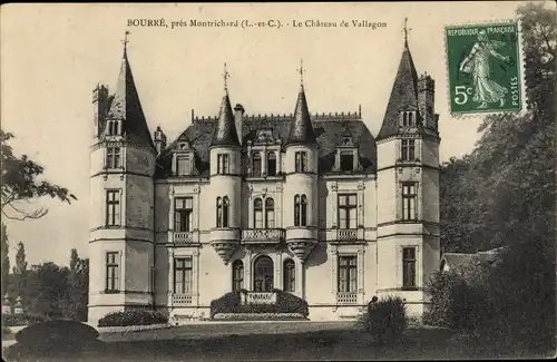 Ak Bourré Loir-et-Cher, Le Chateau de Vallagon