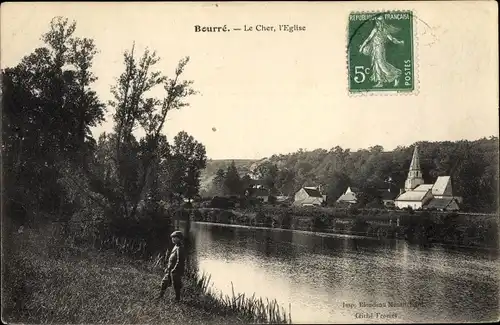 Ak Bourré Loir-et-Cher, Le Cher, L'Eglise