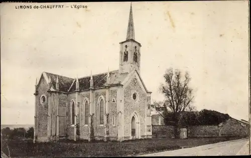 Ak Limons de Chauffry Seine et Marne, Kirche