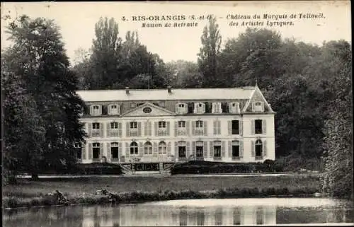 Ak Ris Orangis Essonne, Château du Marquis de Tallouet