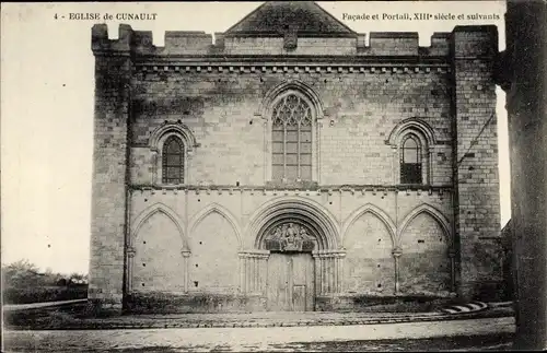 Ak Chenehutte les Tuffeaux Chênehutte Trèves Cunault, Église