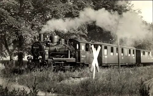 Ak Deutsche Eisenbahn, Dampflokomotive, Lok Nr. 994832, Andreaskreuz