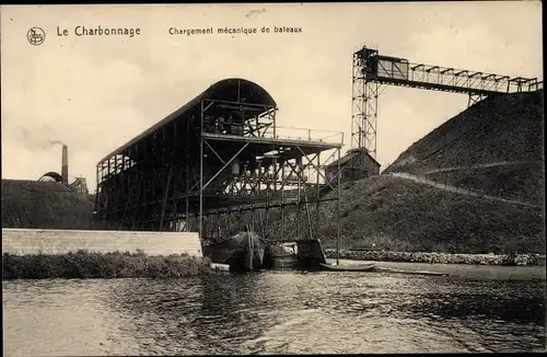 Ak Le Charbonnage, Chargement mecanique de bateaux