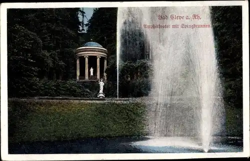 Ak Kleve am Niederrhein, Amphitheater mit Springbrunnen