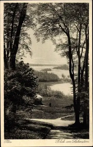 Ak Plön in Holstein, Panorama vom Siebenstern