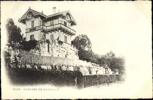 Ak Nice Nizza Alpes Maritimes, Cascade de Gairault