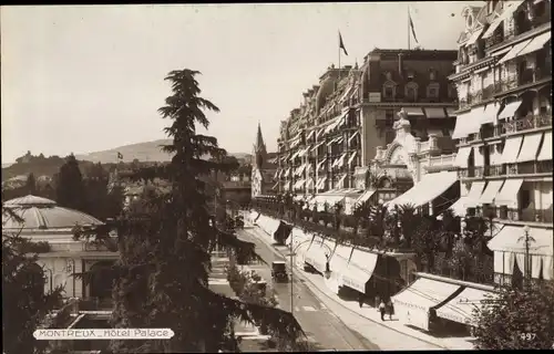 Ak Montreux Kanton Waadt, Hotel Palace